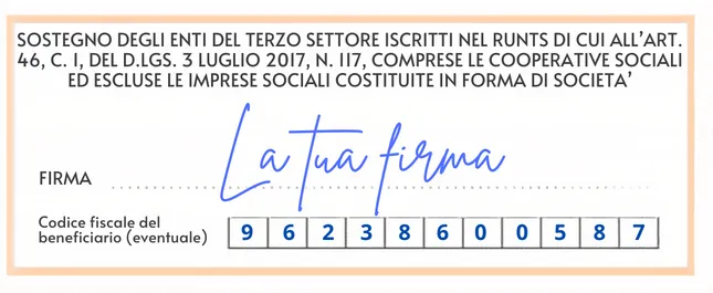 Facsimile destinazione 5x1000